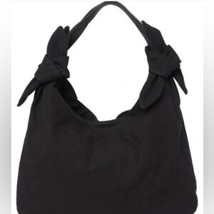 Rachel Zoe Black Canvas Hobo EUC